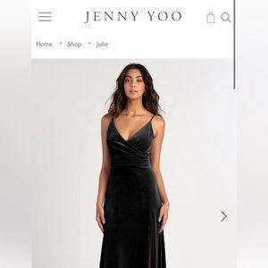 Jenny yoo joli dress. Velvet black size 10. Women’s dress